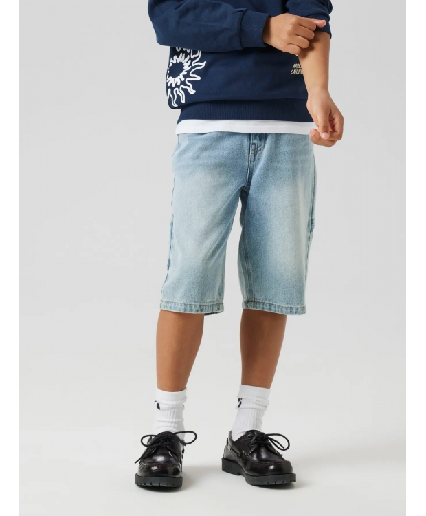 Name It denimshorts i lyseblå til drenge billede 1