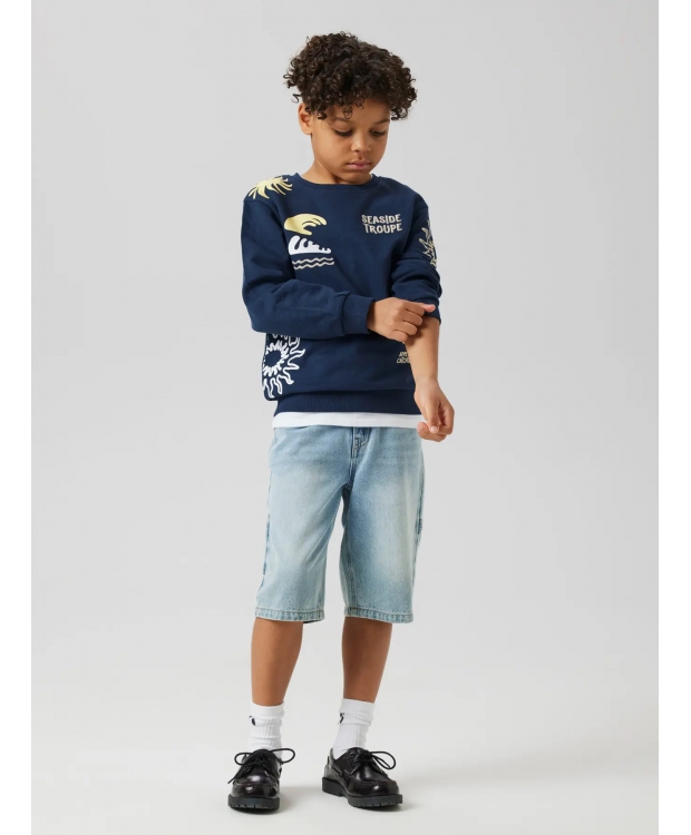 Name It denimshorts i lyseblå til drenge billede 2