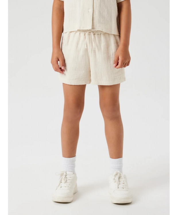 Name It shorts i beige til piger billede 1