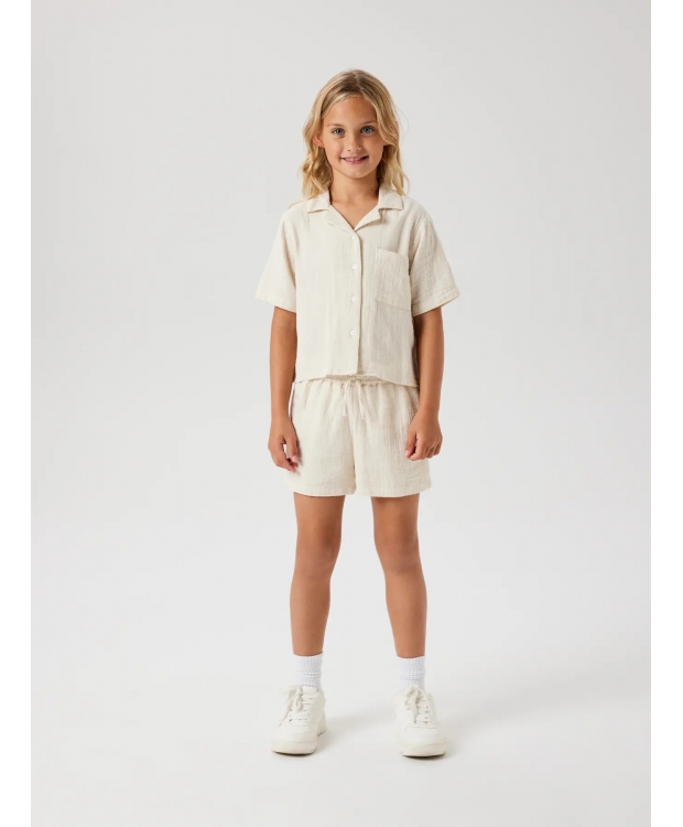 Name It shorts i beige til piger billede 2