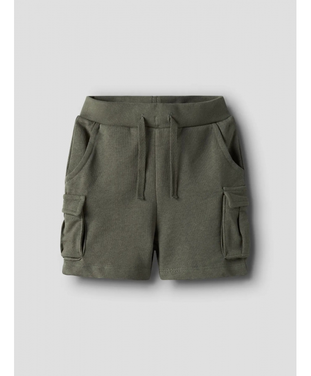 Name It sweatshorts i støvet grøn til drenge billede 3