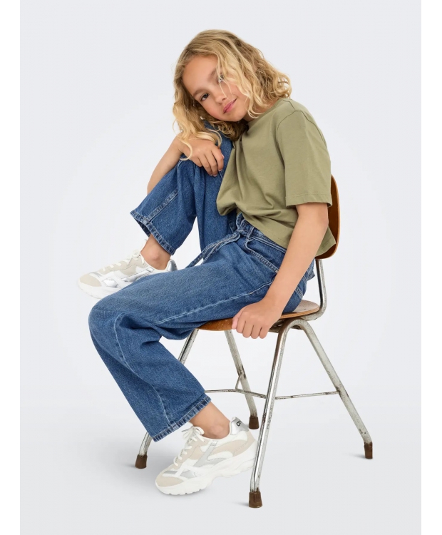 KIDS ONLY denim bukser med lige pasform i blå til piger billede 4