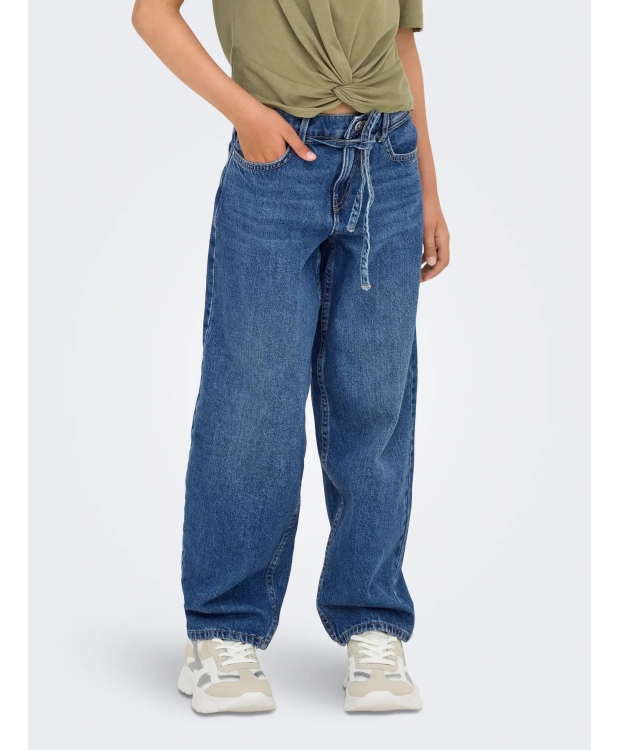 KIDS ONLY denim bukser med lige pasform i blå til piger billede 1