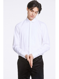 Lindbergh hvid tuxedo-skjorte til herre - OUTLET