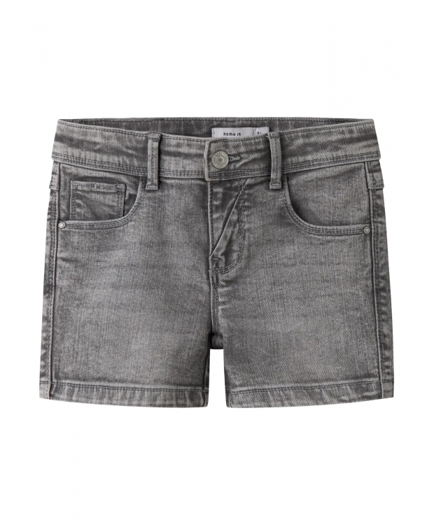 Name It denimshorts i grå til piger billede 3