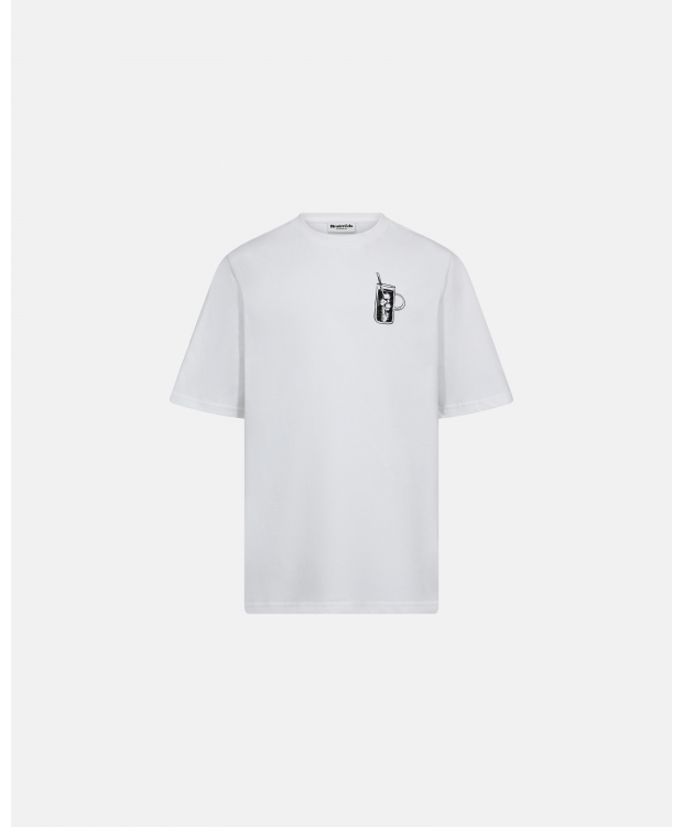 Resteröds Tas Print T-shirt i hvid til herre billede 1