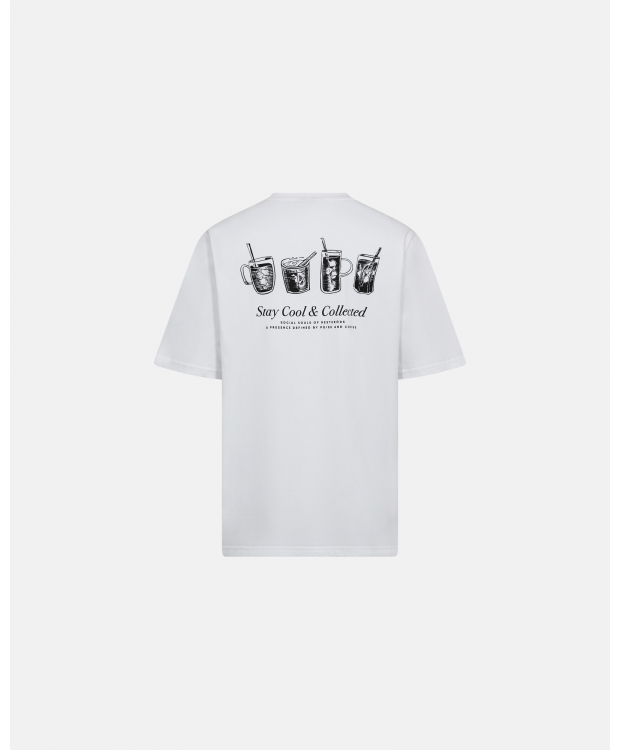 Resteröds Tas Print T-shirt i hvid til herre billede 2