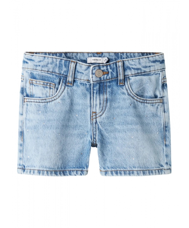 Name It Denim Shorts i Lyseblå til Piger billede 4