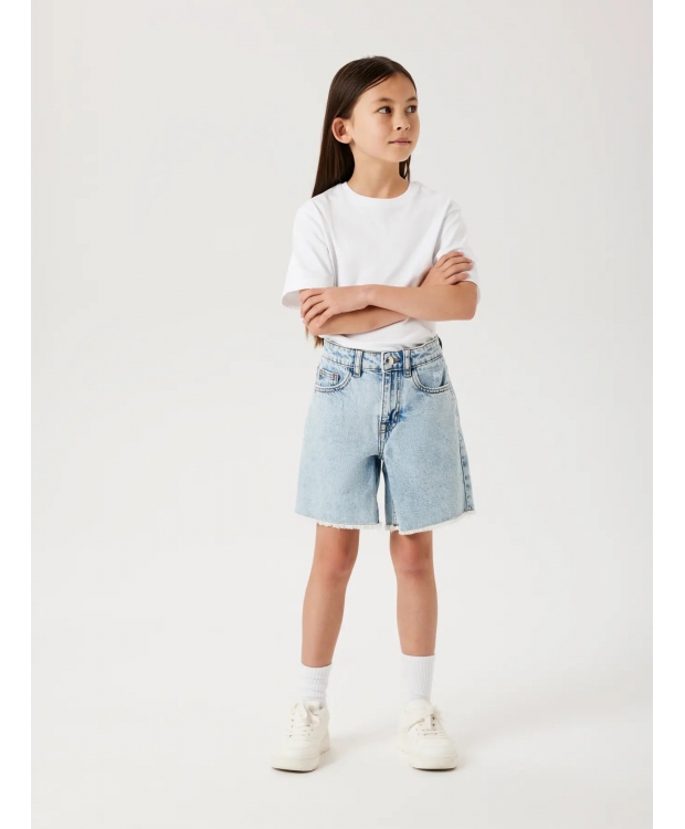 Name It Denim Shorts i Lyseblå til Piger billede 3