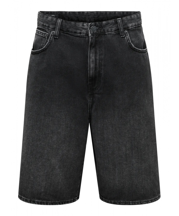 ONLY & SONS Denimshorts i sort til herre billede 6