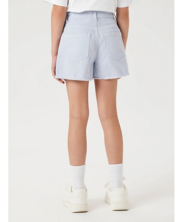 Name It shorts i babyblå til piger billede 3