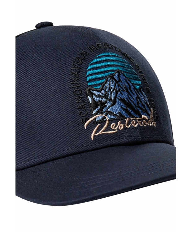 Resteröds Trucker cap i navy til herre billede 4
