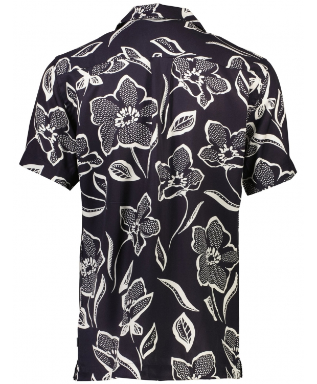 Lindbergh kortærmet skjorte i 100% Lyocell med all-over print til herre billede 4