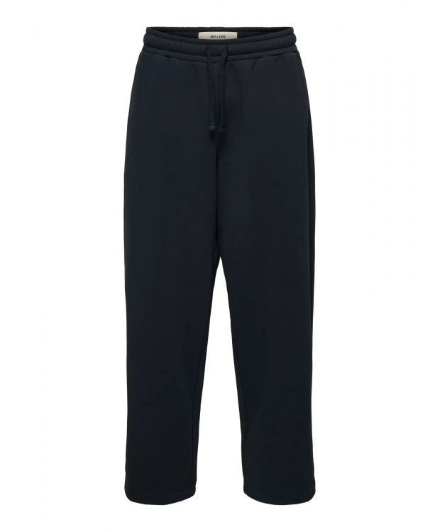 ONLY & SONS joggingbukser med bred pasform i sort til herre billede 1
