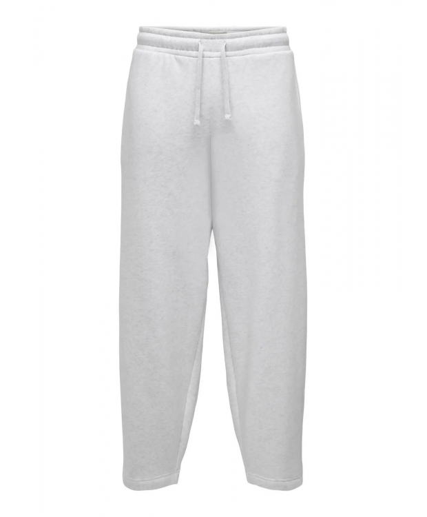 ONLY & SONS joggingbukser med bred pasform i hvid til herre billede 1