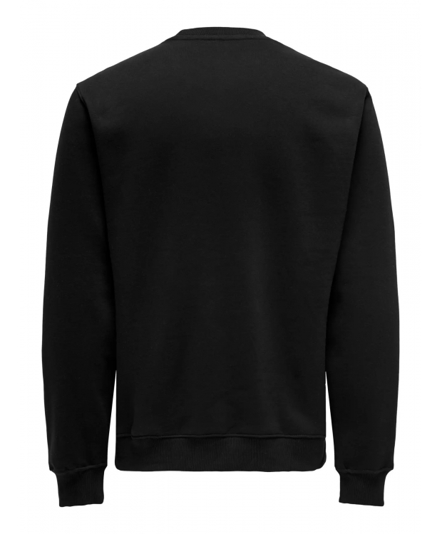 ONLY & SONS sweatshirt med rund hals i sort til herre billede 7