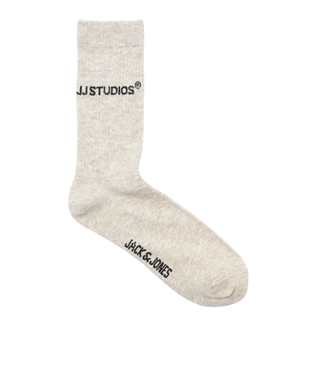Jack & Jones 3-pak tennissokker i sort, hvid og grå til herre billede 5