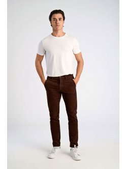 Lindbergh cropped bukser i Brun til herre
