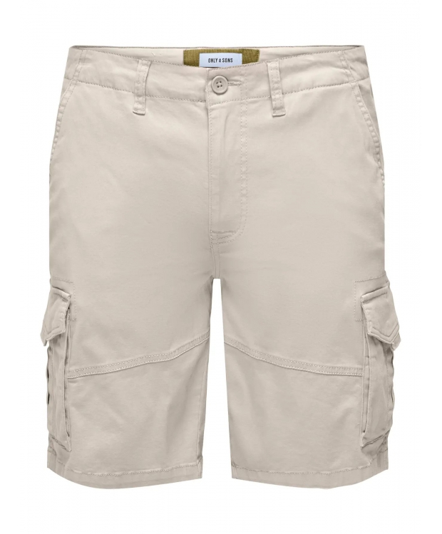 ONLY & SONS cargoshorts i beige til herre billede 5