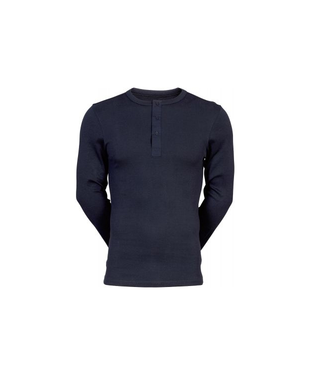 JBS navy langærmet Grandad T-shirt til herre billede 7