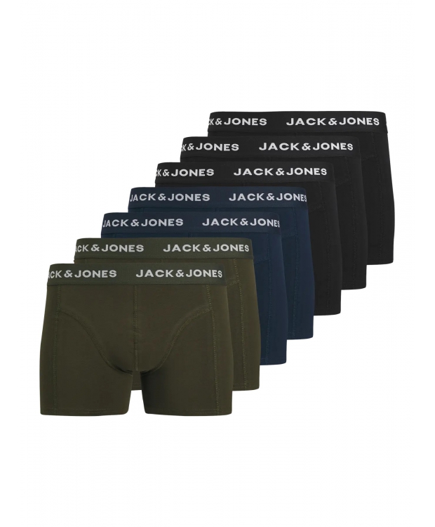 Jack & Jones 7-pak boxershorts i mørke nuancer til herre billede 1