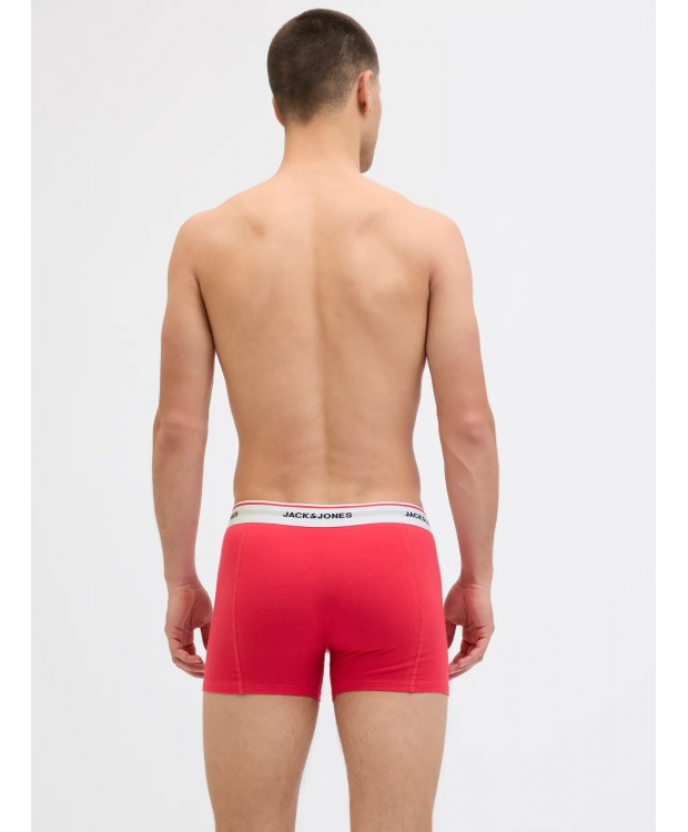 Jack & Jones 3-pak trunks i rød, sort og blå til herre billede 2