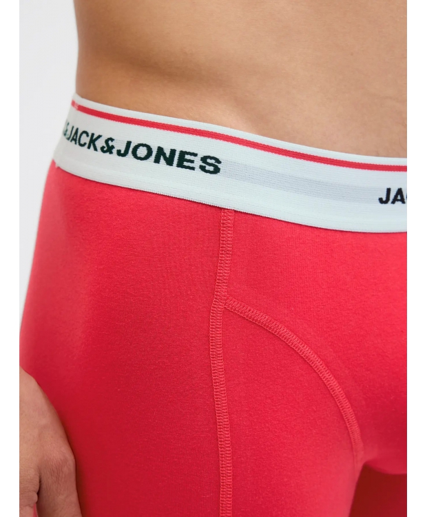 Jack & Jones 3-pak trunks i rød, sort og blå til herre billede 5