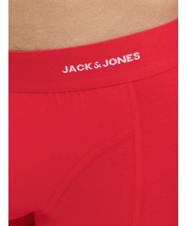 Jack & Jones 3-pak trunks i rød, sort og blå til herre billede 5