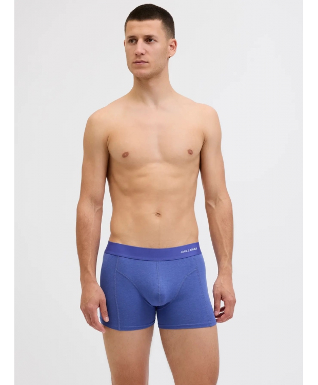 Jack & Jones 3-pak trunks i rød, sort og blå til herre billede 3