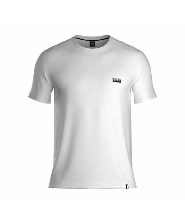 BOSS T-shirt i hvid med logo til herre billede 1