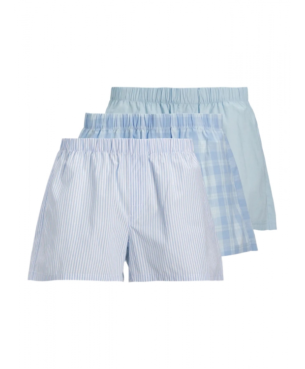 JACK & JONES JACMILANO 3-pak vævede boksershorts i lyseblå nuancer til herre billede 1