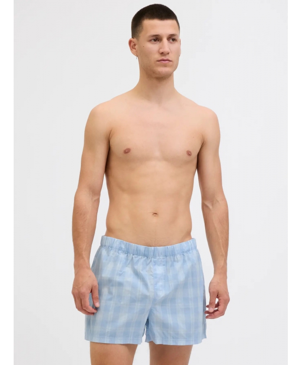 JACK & JONES JACMILANO 3-pak vævede boksershorts i lyseblå nuancer til herre billede 2