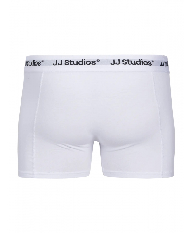 Jack & Jones 3-pak trunks i hvid, grå og sort til herre billede 3