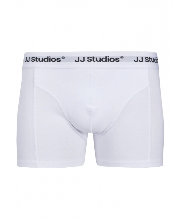 Jack & Jones 3-pak trunks i hvid, grå og sort til herre billede 2