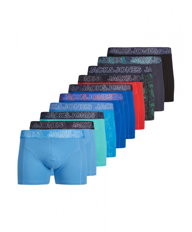 Jack & Jones 10-pak farverige boksershorts til herre billede 1
