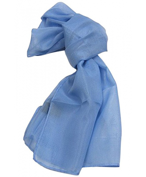 Connexion Tie chiffon tørklæde i lyseblå til kvinder billede 1