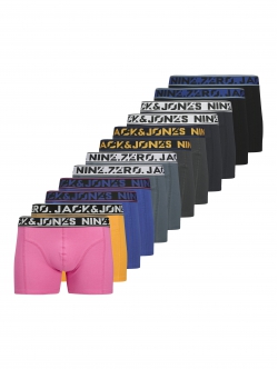 Jack & Jones 12-pak boksershorts i mørke nuancer til herre