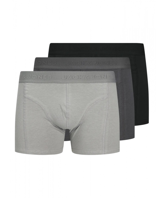 Jack & Jones 3-pak trunks i mørkegrå til herre billede 5
