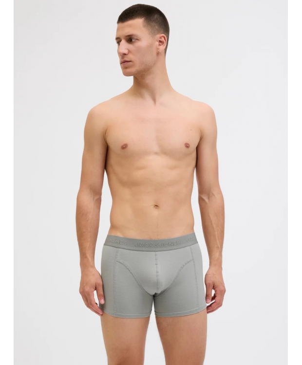 Jack & Jones 3-pak trunks i mørkegrå til herre billede 1