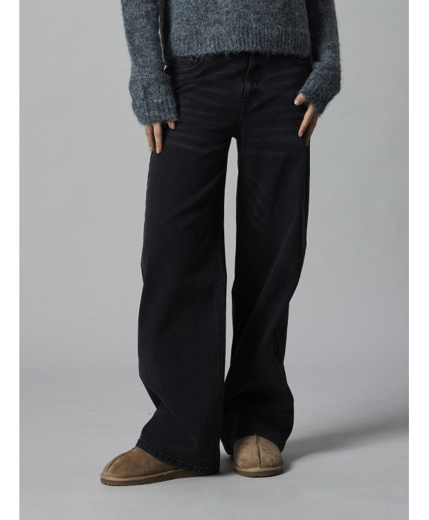 LMTD jeans med vide ben i sort til piger billede 5