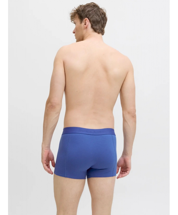 Jack & Jones 3-pak trunks i blå, grå og sort til herre billede 3