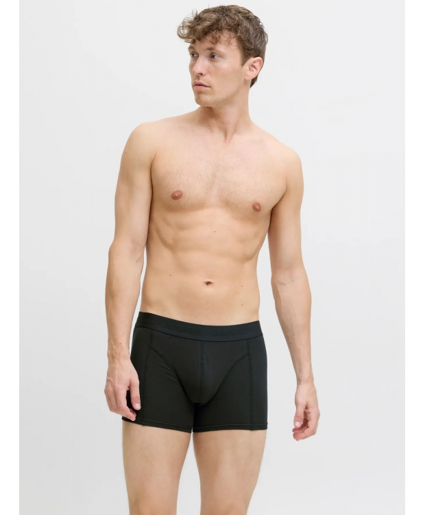 Jack & Jones 3-pak trunks i blå, grå og sort til herre billede 2