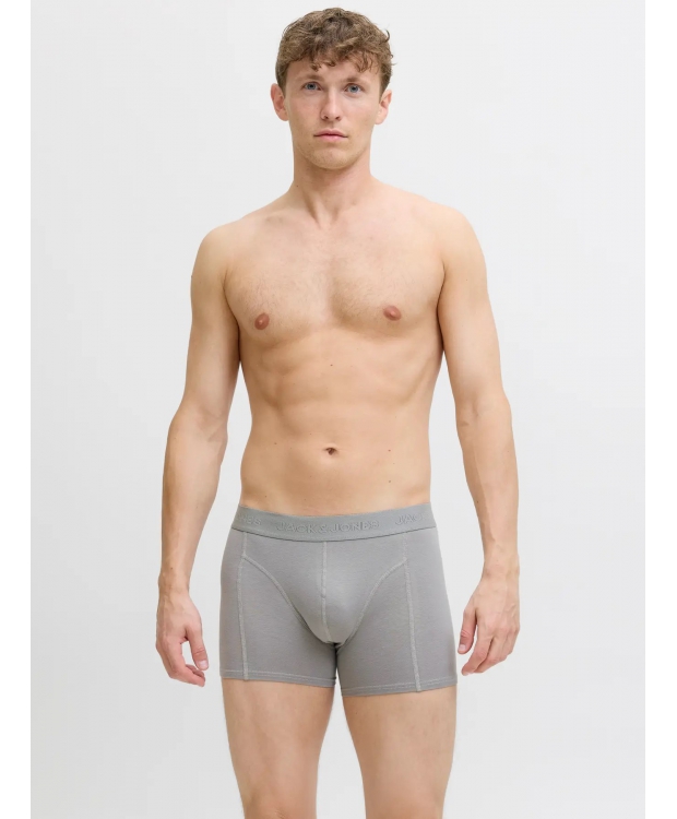 Jack & Jones 3-pak trunks i blå, grå og sort til herre billede 1