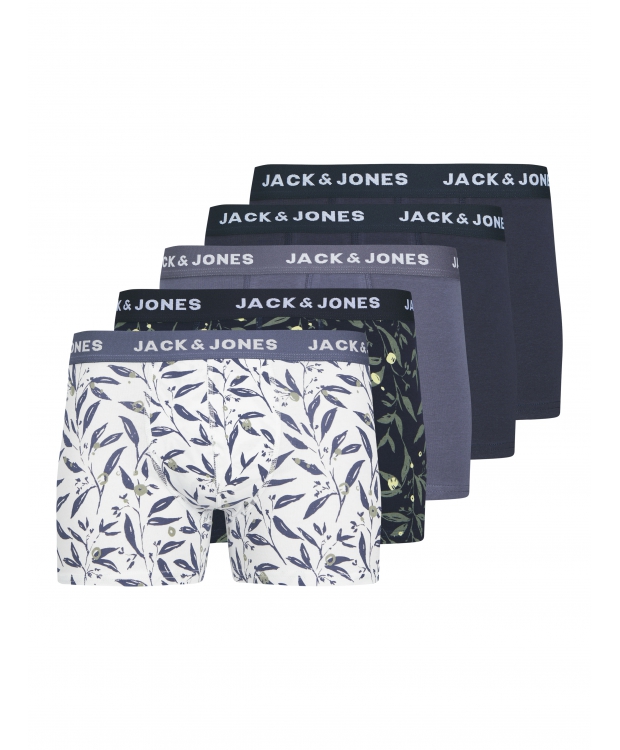Jack & Jones 5-pak underbukser i mørke nuancer med print til herre billede 8