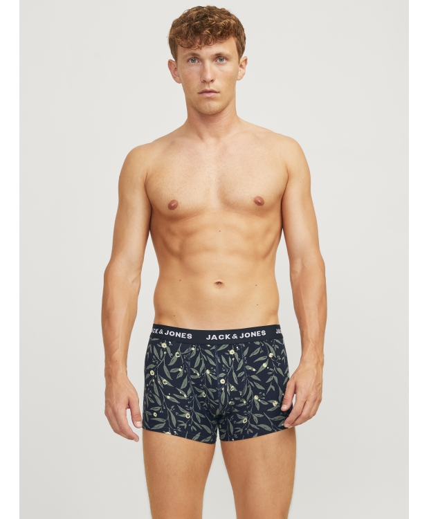 Jack & Jones 5-pak underbukser i mørke nuancer med print til herre billede 2