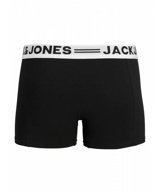 Jack & Jones 3-pak boksershorts i sort med hvid elastik til herre billede 7