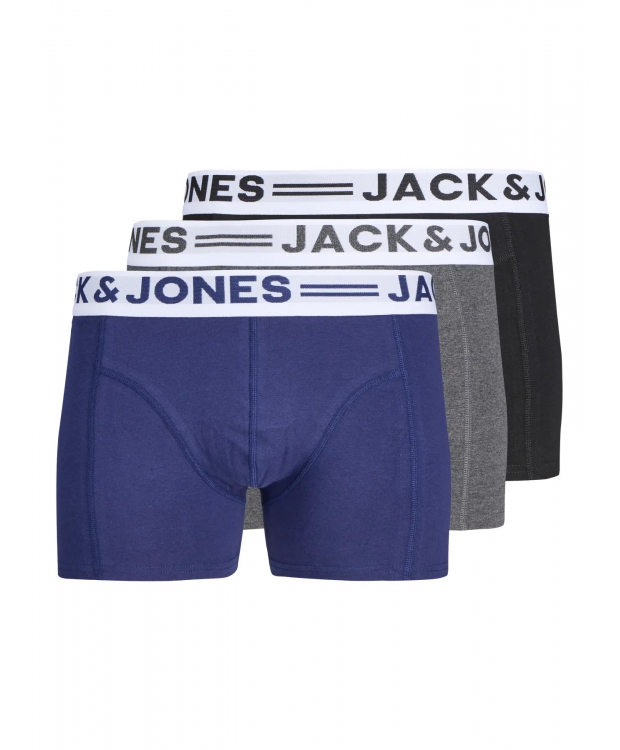 Jack & Jones 3-pak boksershorts i mørke farver til herre billede 5
