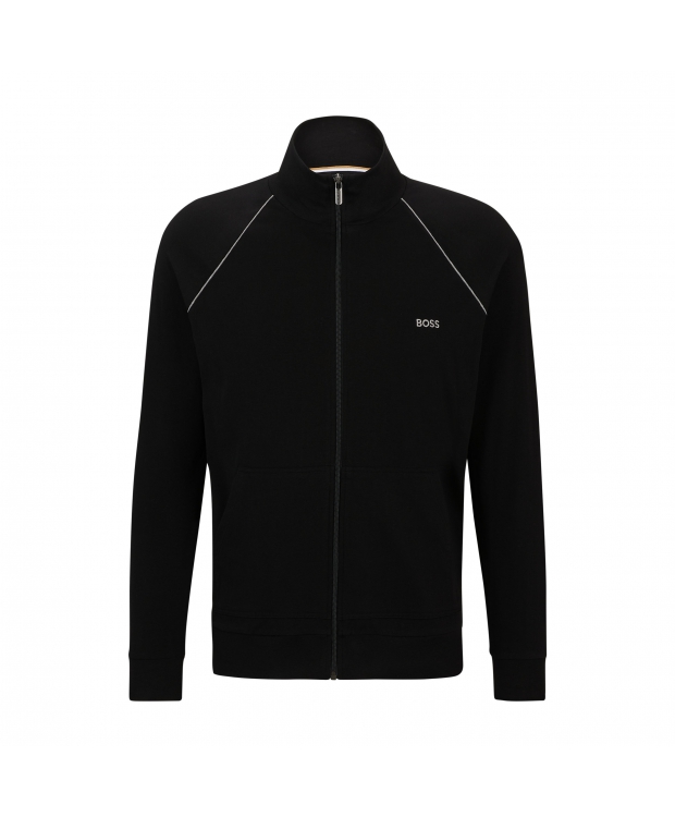 BOSS Mix&Match sweatshirt med lynlås i sort til herre billede 2