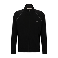 BOSS Mix&Match sweatshirt med lynlås i sort til herre