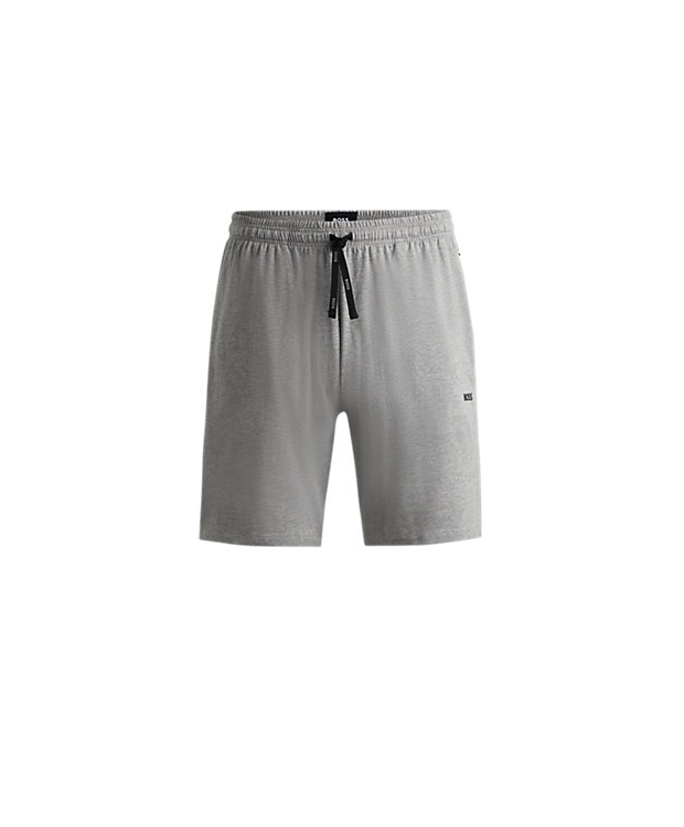 BOSS Mix&Match sweatshorts i mellemgrå til herre billede 2